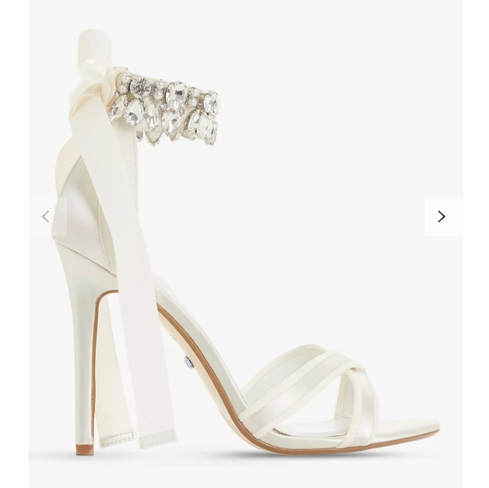 Dune london crystal wedding stiletto-ivory-size 7